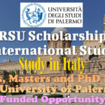 ERSU Scholarships for International Students for Bachelors, Masters and PhD Programs at University of Palermo in Italy