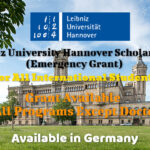 Leibniz University Hannover Scholarships (Emergency Grant) in Germany for International Students