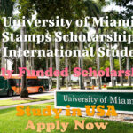 University of Miami Stamps Scholarship for International Students, Study in USA