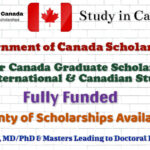 Government of Canada Scholarships – Vanier Canada Graduate Scholarship for International Students│Fully Funded