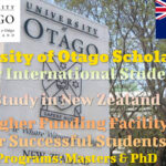 University of Otago Scholarships for International Students to Study in New Zealand