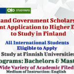 Finland Government Scholarship – Next Joint Application to Higher Education to Study in Finland (Funded)