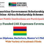 Mauritius Government Scholarship (Mauritius-Africa Scholarship Scheme 2022) – Fully Funded