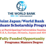 Joint Japan/World Bank Graduate Scholarship Program (Fully Funded) for International Students