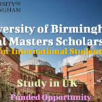 University of Birmingham Global Masters Scholarships to Study in United Kingdom