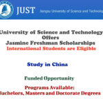 Jasmine Freshman Scholarships for International Students in China