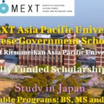 MEXT Asia Pacific University Japanese Government Scholarship 2022 (Fully Funded) to Study in Japan