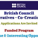 British Council New Narratives – Co-Creation Grant Up to Worth GBP 20,000