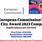 European Commission’s Access City Award 2023 Competition, Applications Invited