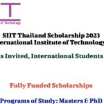 Applications Invited for Fully Funded SIIT Thailand Scholarship 2023 in Thailand