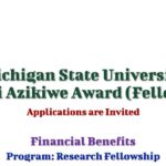 Michigan State University Nnamdi Azikiwe Award (Fellowship) Available in USA