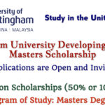 The University of Nottingham Offers Tuition Scholarships for Master’s Programs in the U.K.
