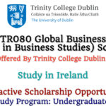 Trinity College Dublin Offers TR080 Global Business (Bachelor in Business Studies) Scholarship in Ireland
