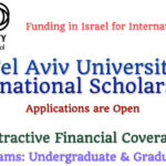 Tel Aviv University International Scholarships for Undergraduate and Graduate Programs in Israel
