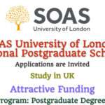 SOAS University of London International Postgraduate Scholarships (Attractive Funding)