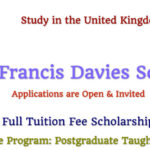 The Eira Francis Davies Scholarship at Swansea University (Full Tuition Fee Scholarship)