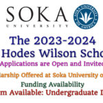 The 2023-2024 Evelyn Hodes Wilson Scholarship for Undergraduate Programs in the USA