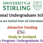 The University of Stirling International Undergraduate Scholarship to Study in Scotland