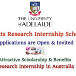 University of Adelaide (Australia) Offers Data Effects Research Internship Scholarship