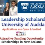 Kupe Leadership Scholarships (The University of Auckland) in New Zealand