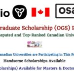 Ontario Graduate Scholarship (OGS) Program to Study at Reputed and Top-Ranked Canadian Universities