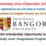 Bangor University Vice-Chancellor Scholarships in the UK for Postgraduate Studies