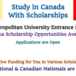 Toronto Metropolitan University Entrance Scholarships (Various Scholarship Opportunities Available) – Study in Canada at a Top-Rated University