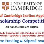 University of Cambridge CERF Scholarship Competition 2024 in the UK (Attractive Funding & Stipend)