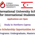 Cyprus International University Scholarships for International Students for Undergraduate, Masters & PhD Programs (Various Opportunities Available)