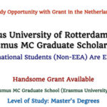 Erasmus University of Rotterdam Offers Erasmus MC Graduate Scholarship for International Students (Attractive Grant Availability)