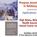 Program Associate Required in Salzburg (Austria) – High Salary, Relocation Package, Health Insurance, Sick Pay, Annual Leaves and Special Perks
