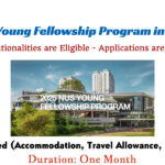 2025 NUS Young Fellowship Program in Singapore (Funded Opportunity)