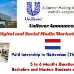 Unilever Announces Paid Digital and Social Media Marketing Internship in The Netherlands