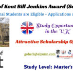 University of Kent (UK) Offers Bill Jenkins Award for International Students