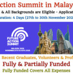 Future Action Summit in Malaysia Invites Applications (Fully & Partially Funded)