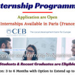 CEB’s Internship Programme (Paid) Open for Applications in France