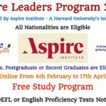 Aspire Leaders Program 2026 (Completely Free) – All Nationalities are Eligible