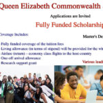 Queen Elizabeth Commonwealth Scholarships (Fully Funded)