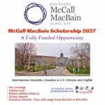McCall MacBain Scholarship 2027 (Fully Funded) in Canada