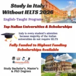 Study in Italy Without IELTS 2026: Top Italian Universities & Bigger Scholarships