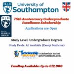 Undergraduate Excellence Scholarships at University of Southampton (UK)