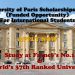 University of Paris Scholarships 2021