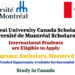 Montreal University Canada Scholarships