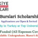 Türkiye Burslari Scholarships 2023