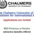 Vacancies at Chalmers University of Technology