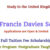 The Eira Francis Davies Scholarship at Swansea University
