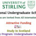 University of Stirling International Undergraduate Scholarship