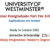 International Postgraduate Part Fee Scholarship